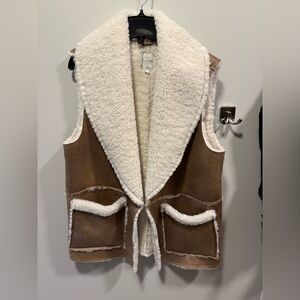Gentle Fawn Cream Shearling Vest